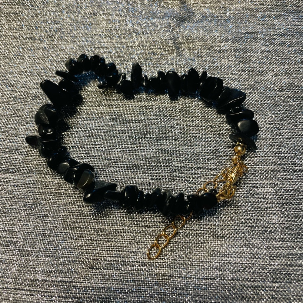 Chakra natural gemstone chip bracelet